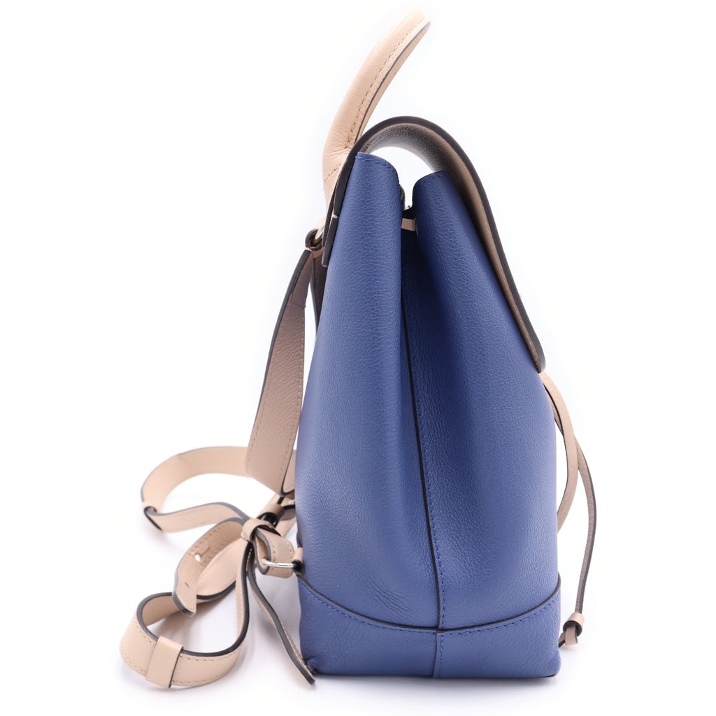 LOUIS VUITTON(ルイヴィトン) ロックミー・バックパック リュックサック ブルー×ピンク レザー M41817 シルバー金具 レディース