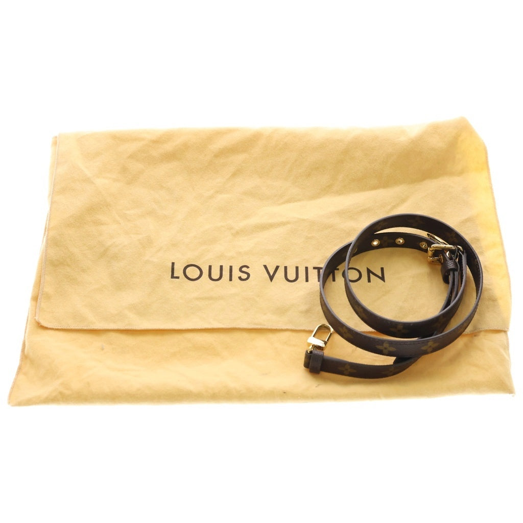 LOUIS VUITTON(ルイヴィトン) モノグラム ポシェットメティスMM ショルダーバッグ ブラウン レザー×PVC M44875 ゴールド金具 レディース