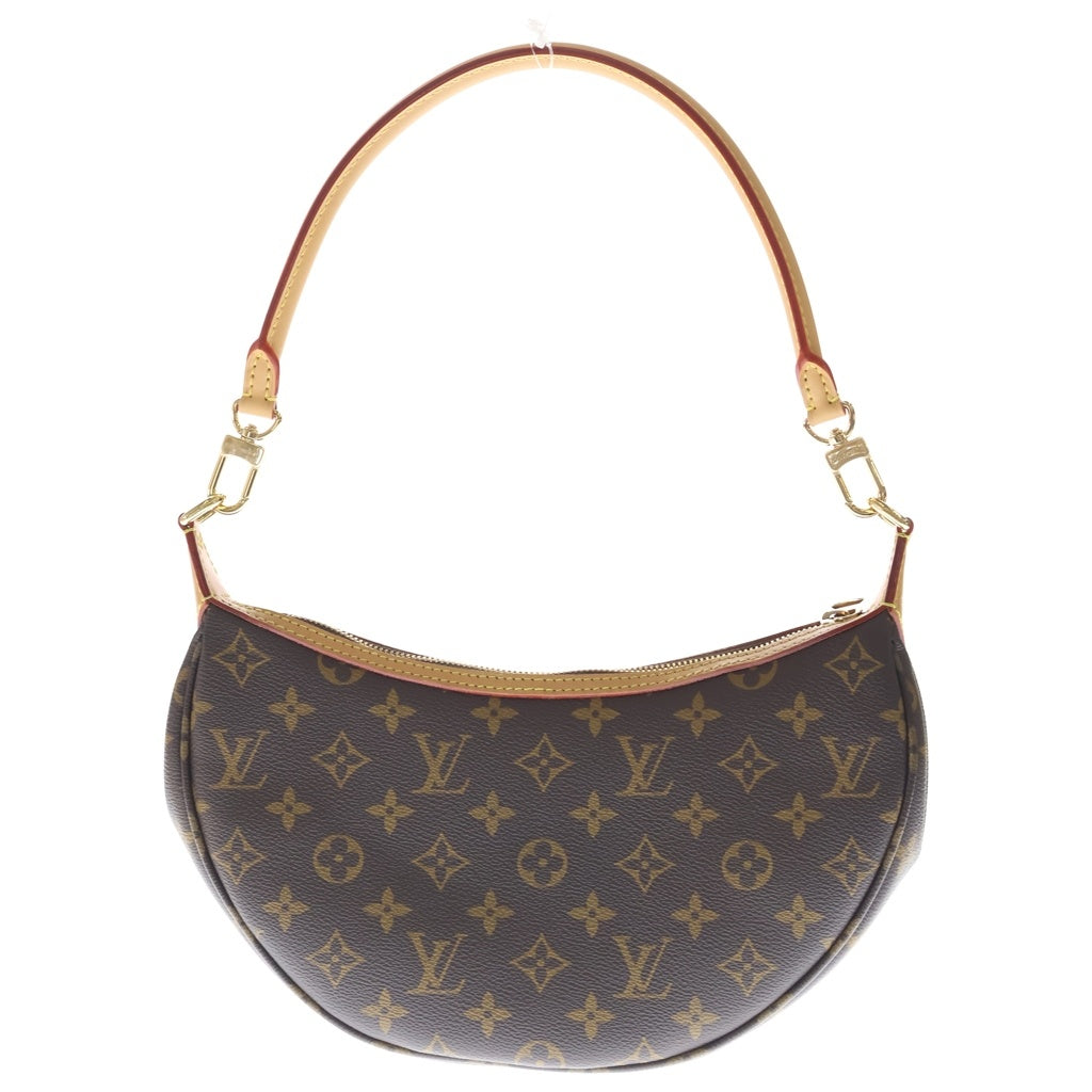 LOUIS VUITTON(ルイヴィトン) モノグラム ルーピング ショルダーバッグ ブラウン レザー×PVC M12939 ゴールド金具 レディース