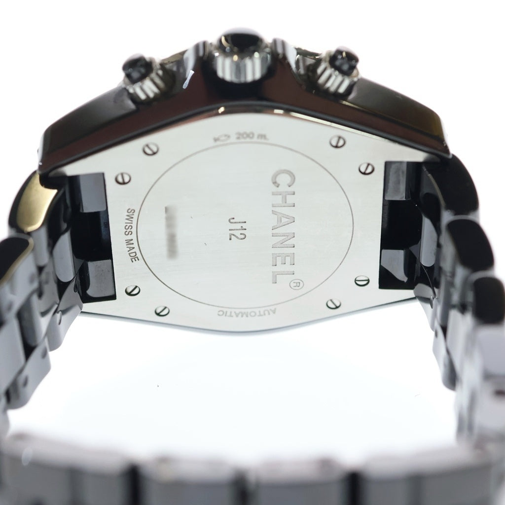 CHANEL(シャネル) J12 クロノグラフ CE/AT セラミック オートマ 自動巻き 腕時計 H0940 黒文字盤