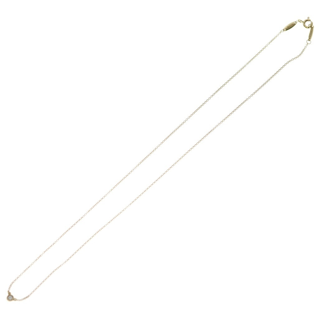 TIFFANY & Co.(ティファニー) バイザヤード 1Pダイヤネックレス ペンダント チェーン ゴールド Au750YG レディース