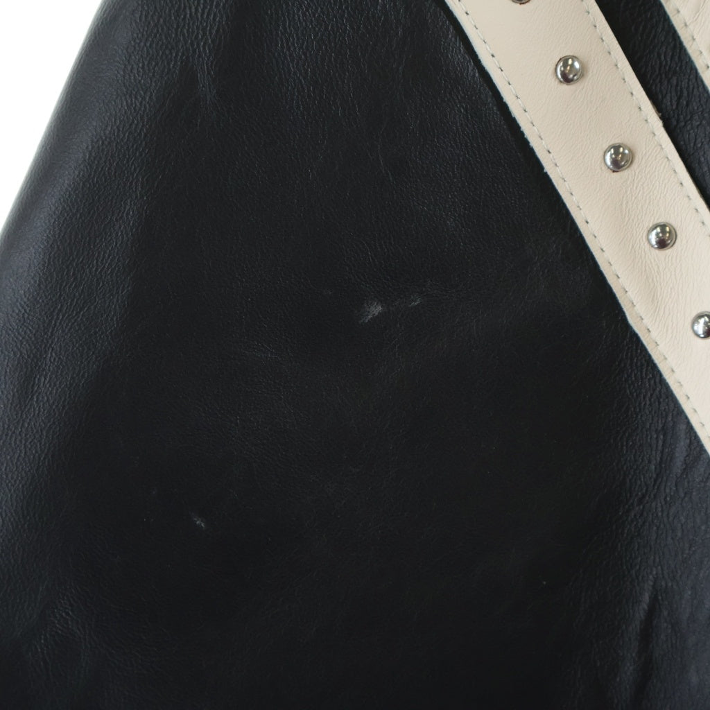 NO BRAND(ノーブランド) Pelle Pelle ENCRUSTED VARSITY JACKET スタッズ レザー ジャケット #XL