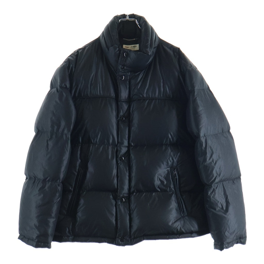 SAINT LAURENT PARIS(サンローランパリ) スタンドカラー ジップアップ ダウンジャケット ブラック 671966 Y744T