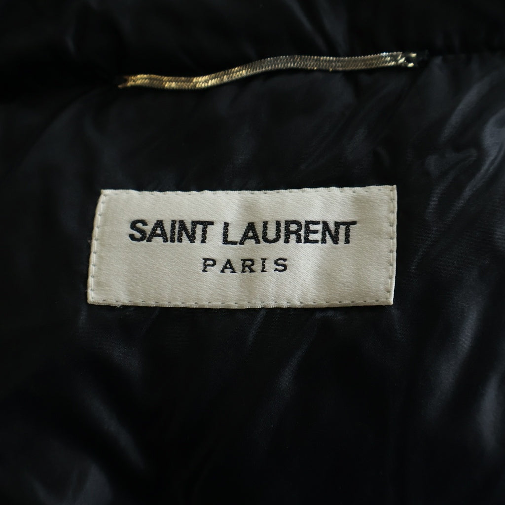 SAINT LAURENT PARIS(サンローランパリ) スタンドカラー ジップアップ ダウンジャケット ブラック 671966 Y744T