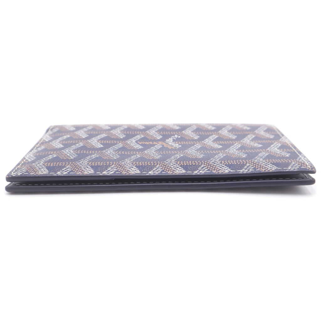 GOYARD(ゴヤール) ヘリンボーン グルネル PVC レザー パスポートケース パスケース ネイビー
