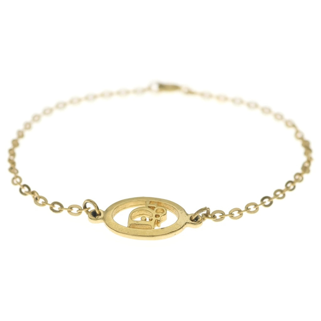DIOR(ディオール) CD ロゴ オーバル チェーン ブレスレット ゴールド レディース