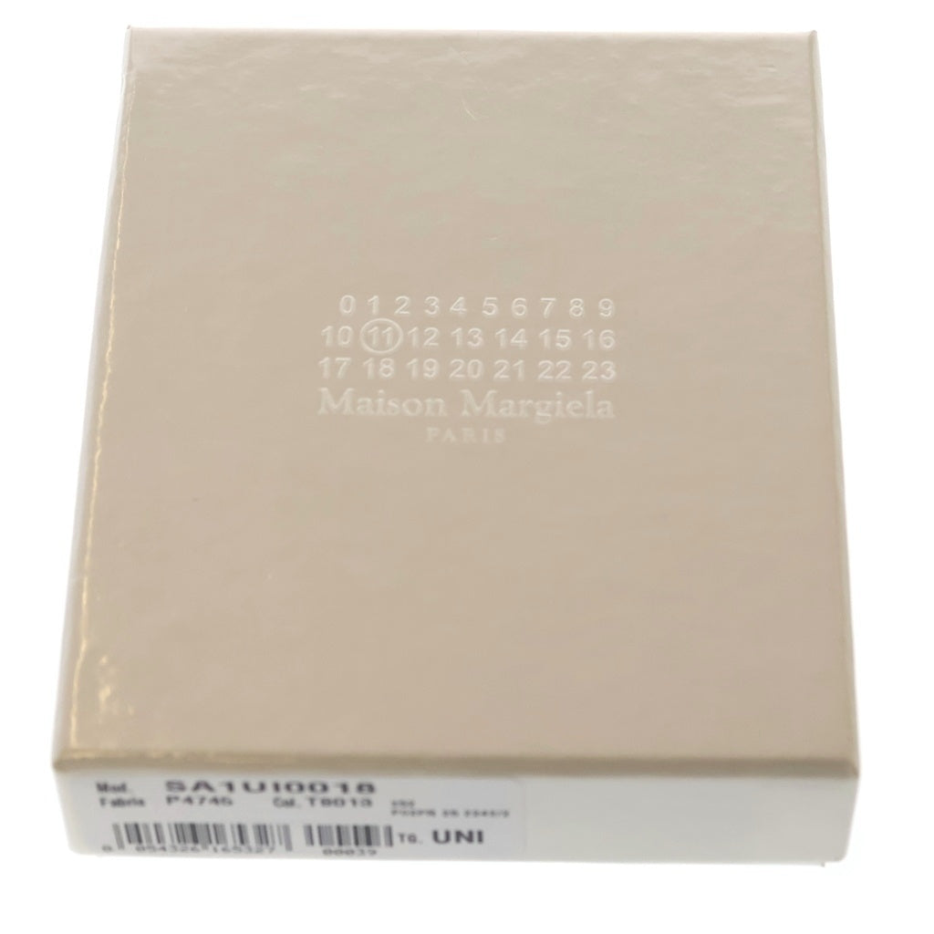 Maison Margiela(メゾンマルジェラ) 4ステッチ レザー ウォレット マネークリップ 二つ折り財布 ブラック SA1UI0018 レディース
