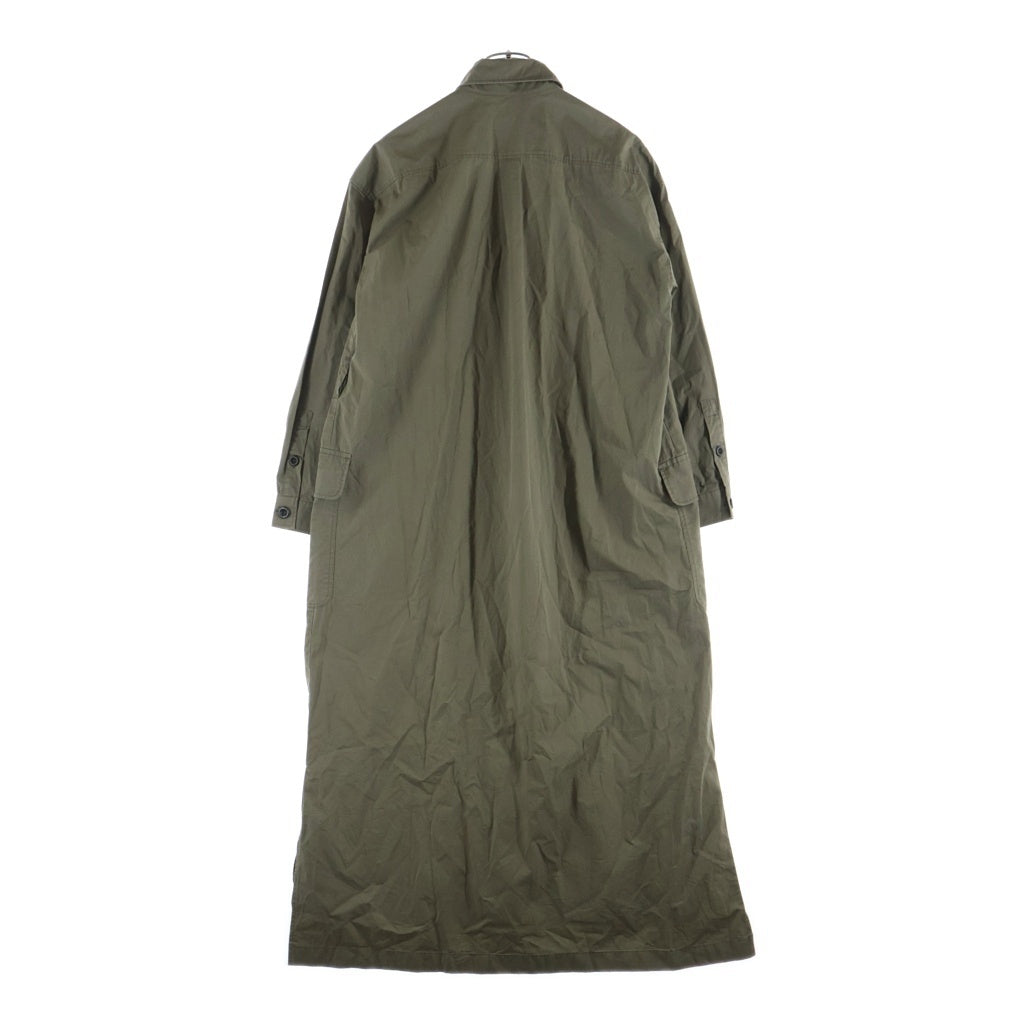 Max Mara(マックスマーラ) コットン ロングシャツワンピース カーキ 522601996 レディース