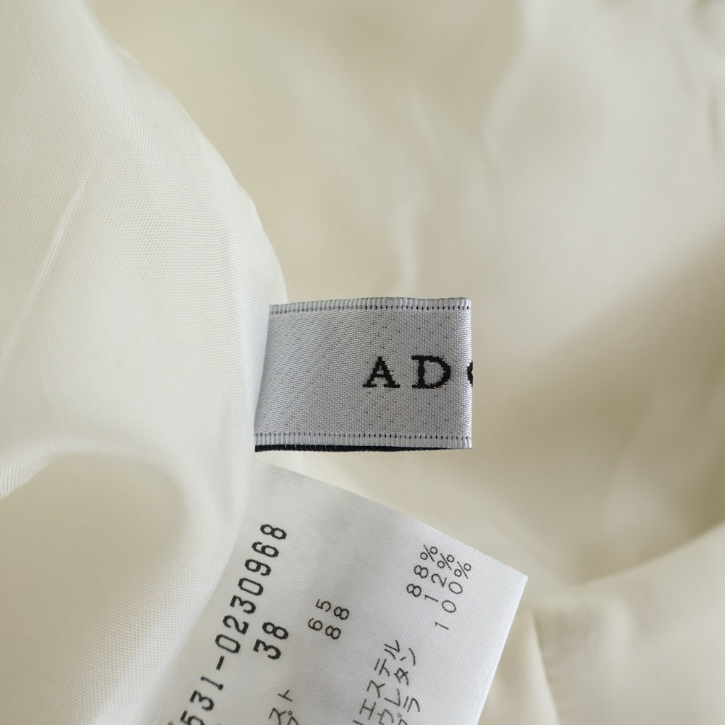 ADORE(アドーア) タック テーパードパンツ スリット ポリエルテル ベージュ 531-0230968 レディース