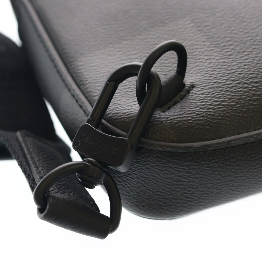 LOUIS VUITTON(ルイヴィトン) ダモフラージュ アヴェニュー スリングバッグ PM PVC レザー ショルダーバッグ ボディバッグ ICタイプ ブラック M14953 レディース