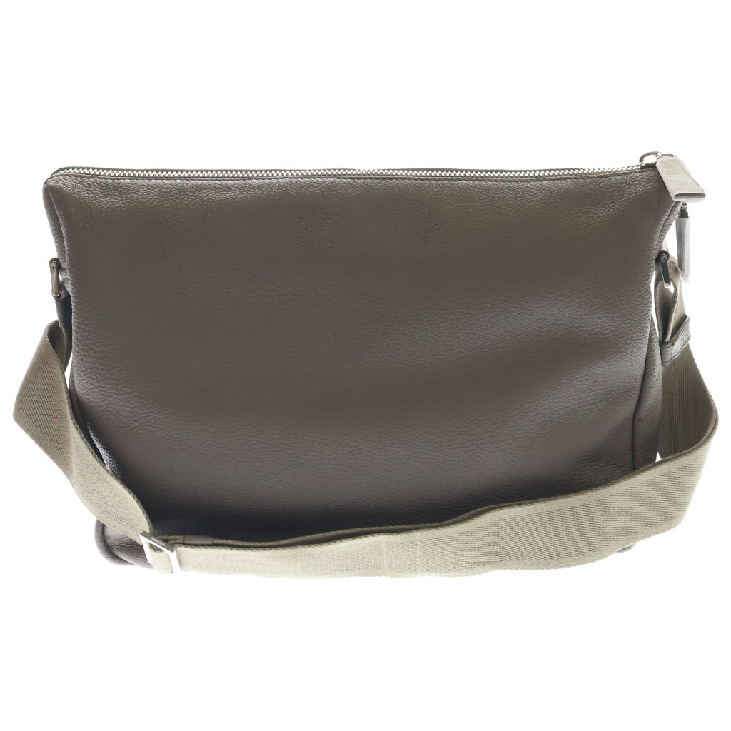 PRADA(プラダ) ヴィッテロダイノ ショルダーバッグ グレージュ レザー シルバー金具