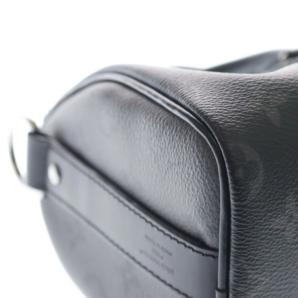 LOUIS VUITTON(ルイヴィトン) モノグラムエクリプス キーポルバンドリエール25 2WAYハンドバッグ ショルダーバッグ ブラック レザー×PVC M46271 シルバー金具 レディース