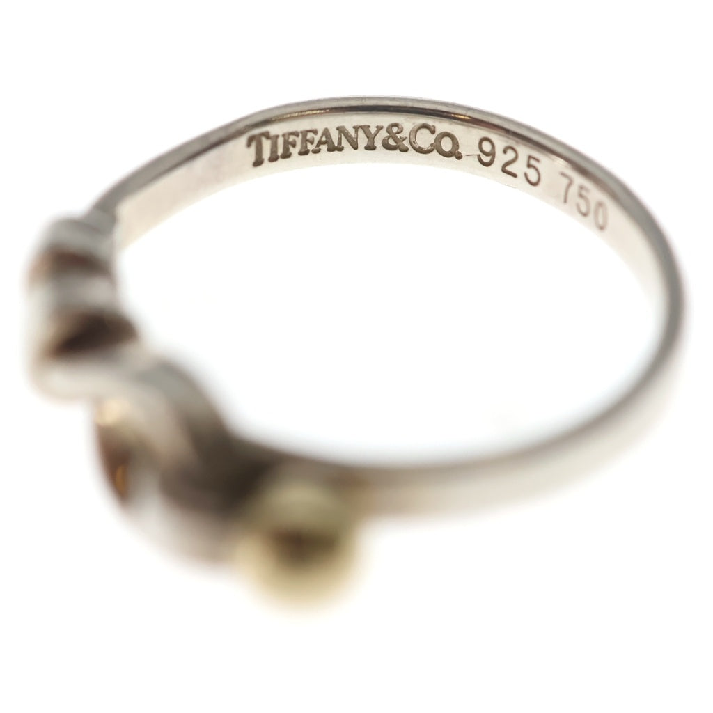 TIFFANY & Co.(ティファニー) ラブノットリング シルバー×イエローゴールド #11.5 750/925 レディース