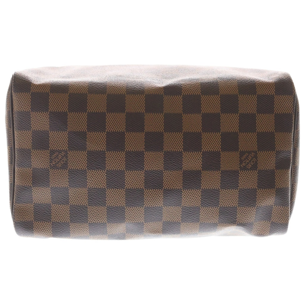 LOUIS VUITTON(ルイヴィトン) ダミエ スピーディ25 ハンドバッグ ミニボストンバッグ ブラウン レザー×PVC N41365 ゴールド金具 レディース