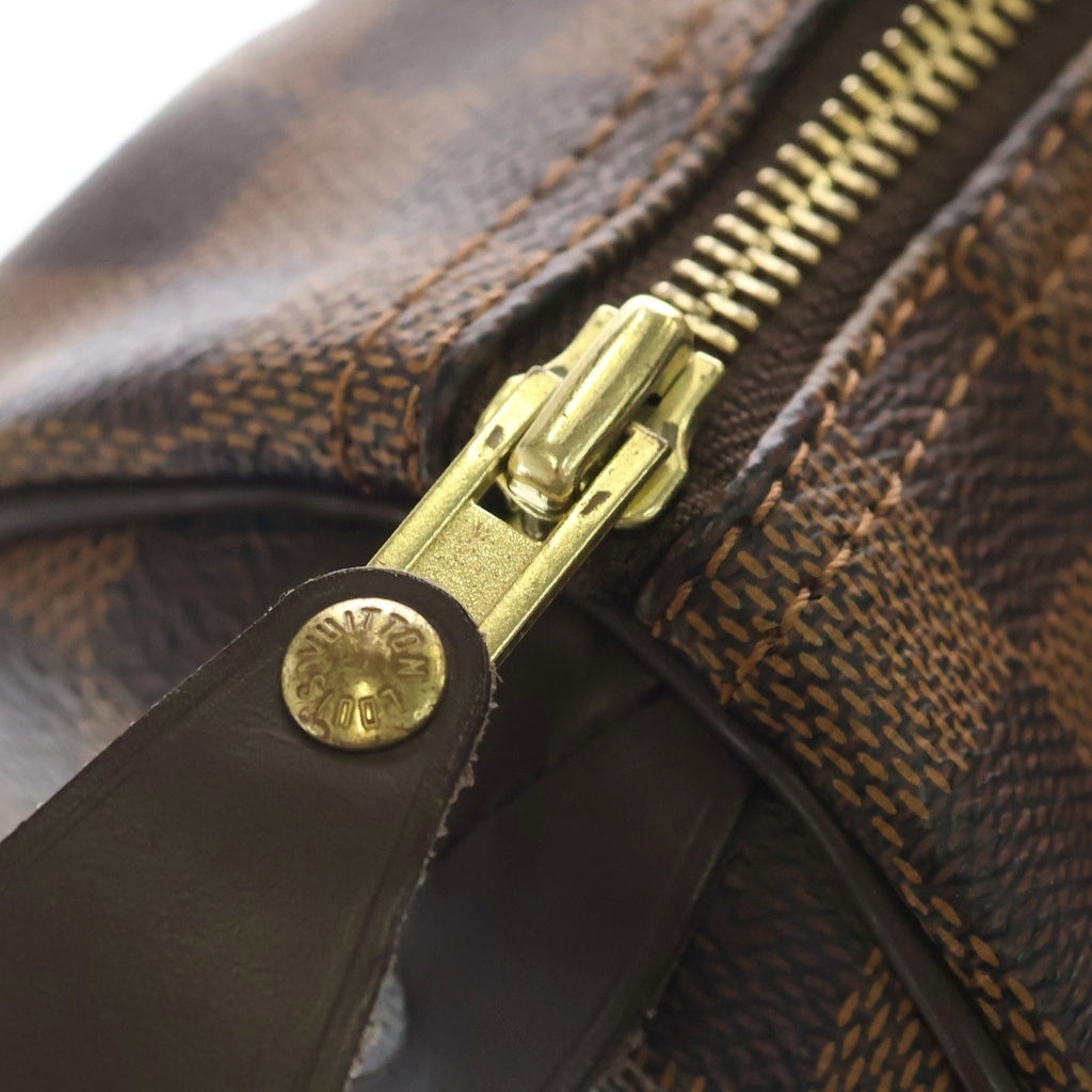 LOUIS VUITTON(ルイヴィトン) ダミエ スピーディ25 ハンドバッグ ミニボストンバッグ ブラウン レザー×PVC N41365 ゴールド金具 レディース