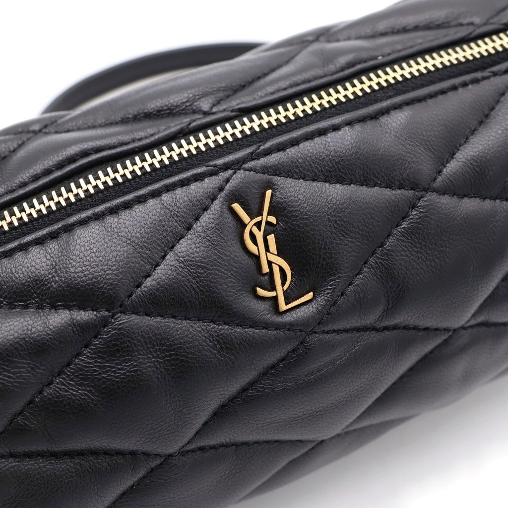 SAINT LAURENT PARIS(サンローランパリ) サド ミニチューブバック ショルダーバック ラムスキン レザー ブラック 699703 レディース