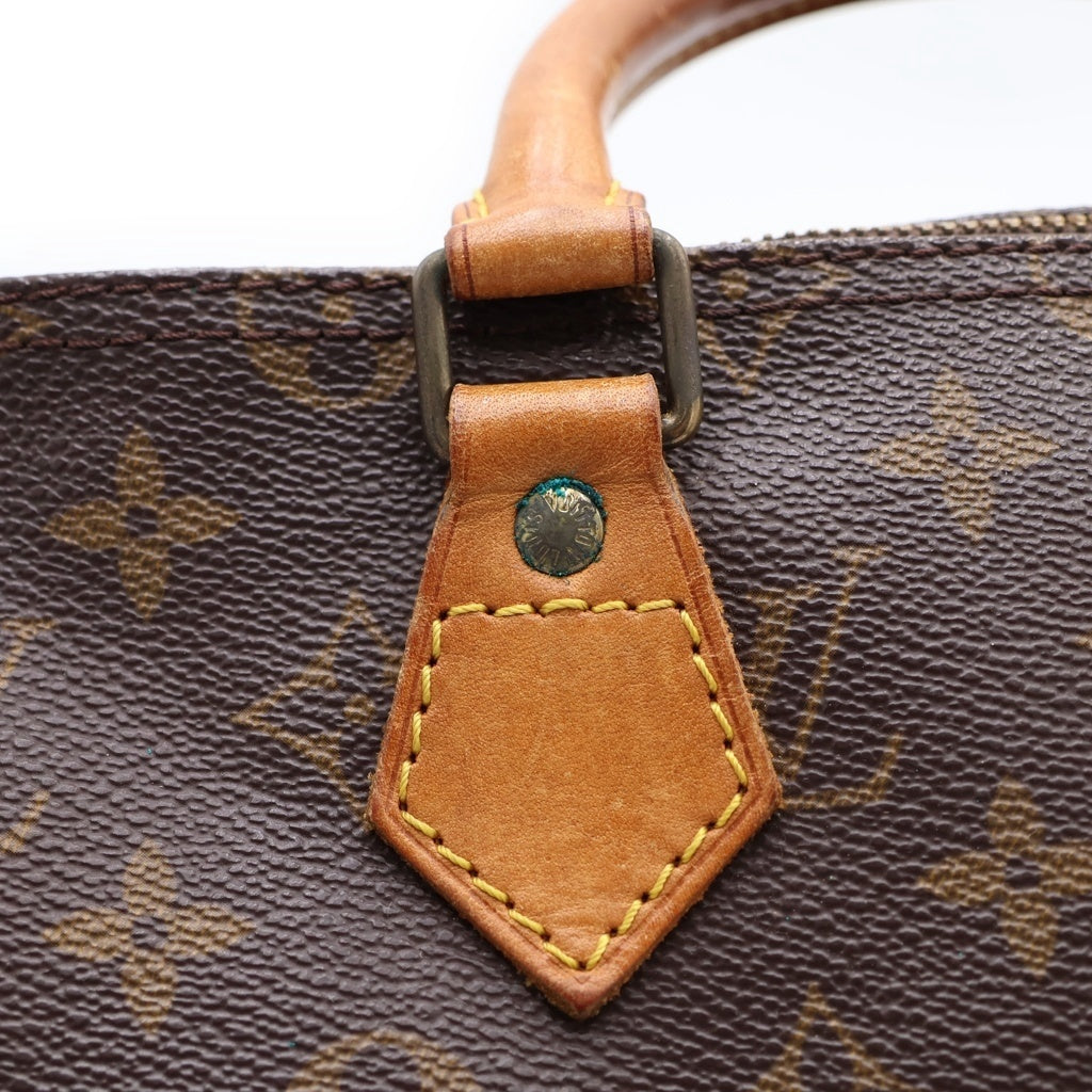LOUIS VUITTON(ルイヴィトン) モノグラム スピーディ35 ボストンバッグ ハンドバッグ ブラウン レザー×PVC M41107 ゴールド金具 レディース
