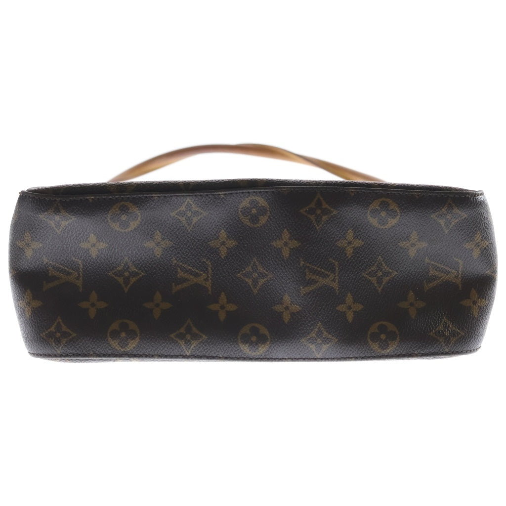 LOUIS VUITTON(ルイヴィトン) モノグラム ルーピングGM PVC レザー トートバッグ ハンドバッグ ショルダーバッグ ブラウン M51145 レディース