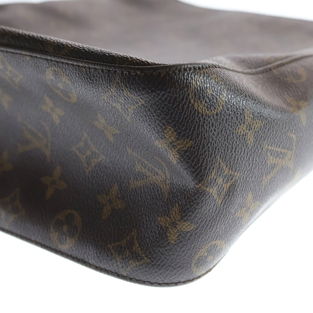 LOUIS VUITTON(ルイヴィトン) モノグラム ルーピングGM PVC レザー トートバッグ ハンドバッグ ショルダーバッグ ブラウン M51145 レディース