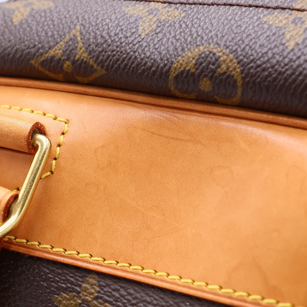 LOUIS VUITTON(ルイヴィトン) モノグラム ドーヴィル PVC レザー ハンドバッグ ブラウン M47270 レディース