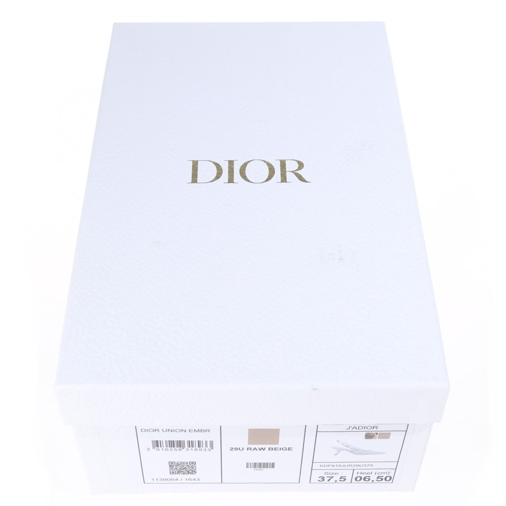 Christian Dior(クリスチャンディオール) ヒールサンダル ベージュ #37 1/2 レディース