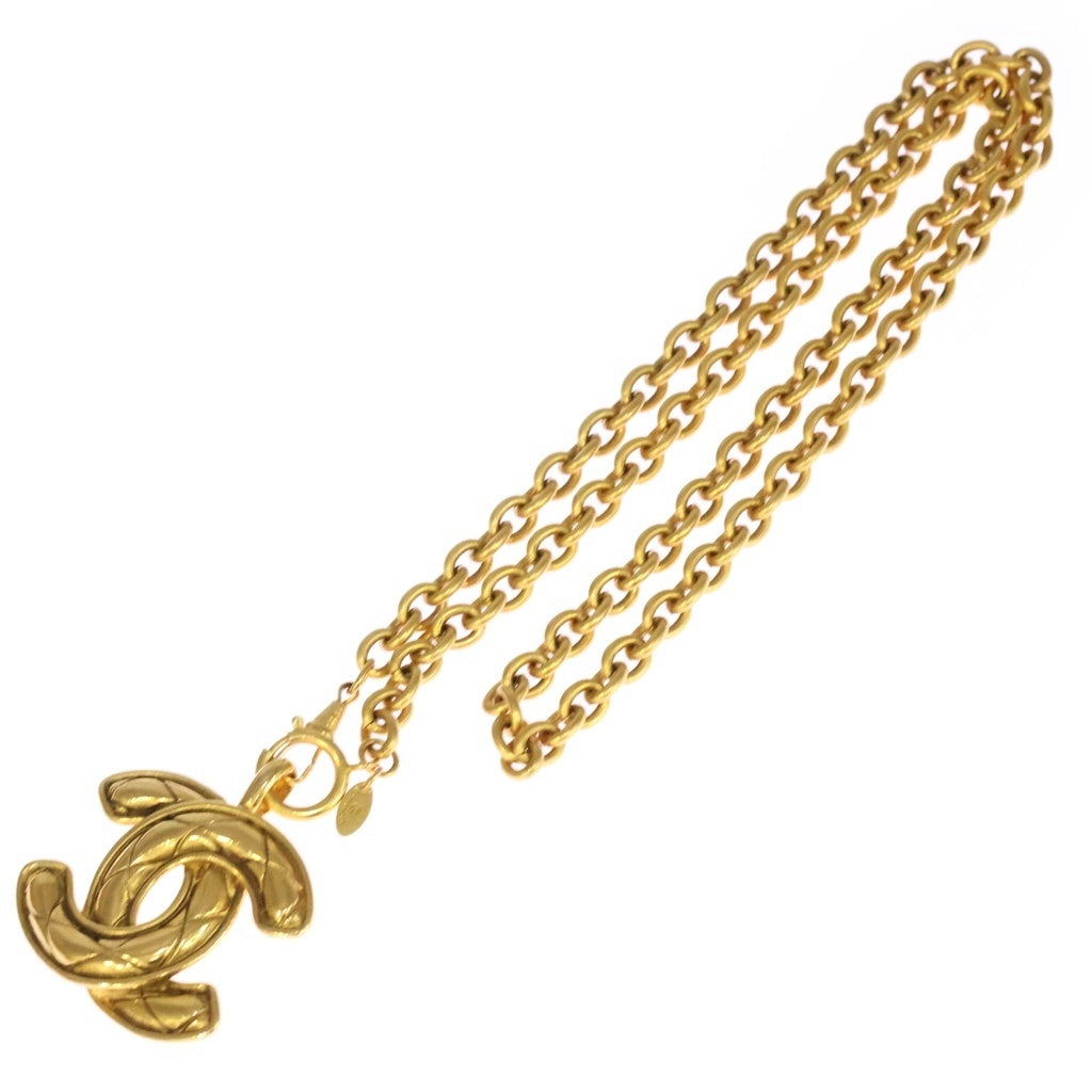 CHANEL(シャネル) ココマーク ネックレス ペンダント チェーン ゴールド GP レディース