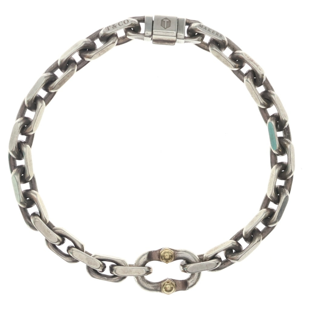 TIFFANY & Co.(ティファニー) 1837 MAKERS メイカーズ ナローチェーンブレスレット シルバー/ゴールド