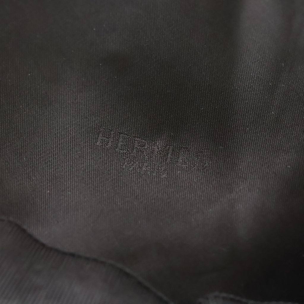 HERMES(エルメス) ムートンファー ベレー帽 帽子 #57 ブラック レディース