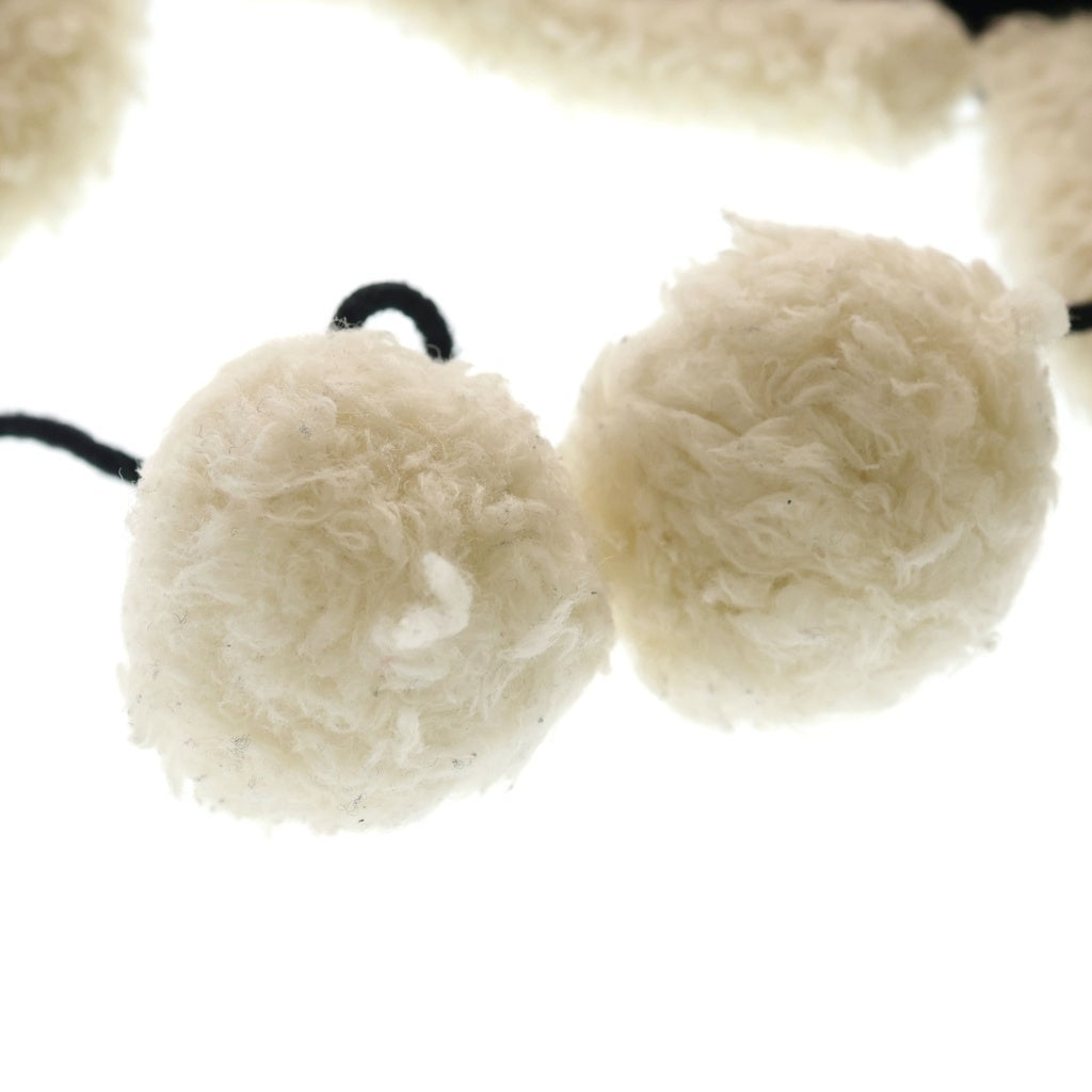 Christian Dior(クリスチャンディオール) ロゴ 刺繍 ウール×カシミヤ ニットキャップ ニット帽 帽子 ブラック/アイボリー #U レディース