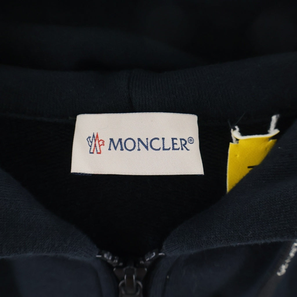MONCLER(モンクレール) ×fragment design フラグメントデザイン ジップアップパーカー フーディー コットン ブラック E109U8403350 809DW