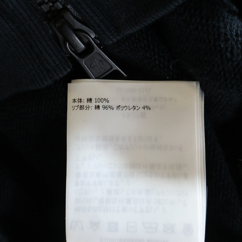 MONCLER(モンクレール) ×fragment design フラグメントデザイン ジップアップパーカー フーディー コットン ブラック E109U8403350 809DW