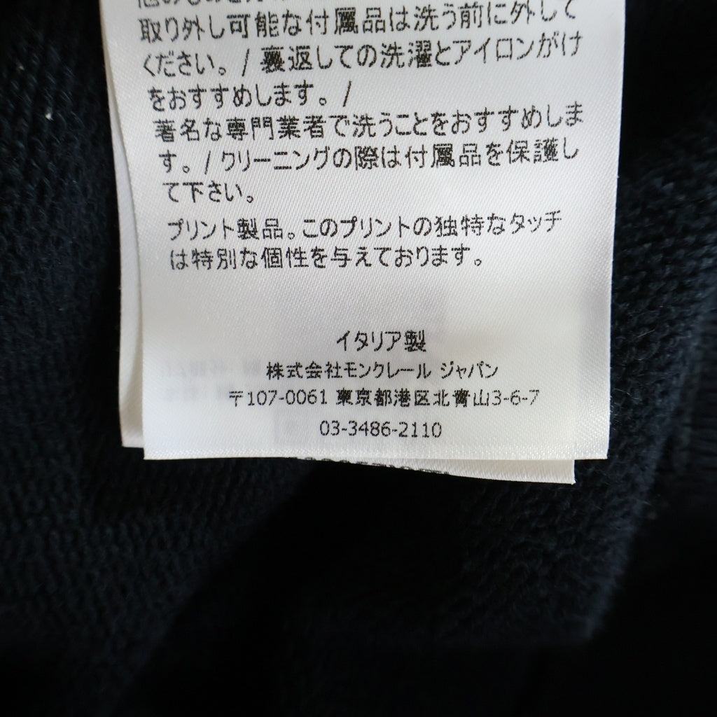 MONCLER(モンクレール) ×fragment design フラグメントデザイン ジップアップパーカー フーディー コットン ブラック E109U8403350 809DW