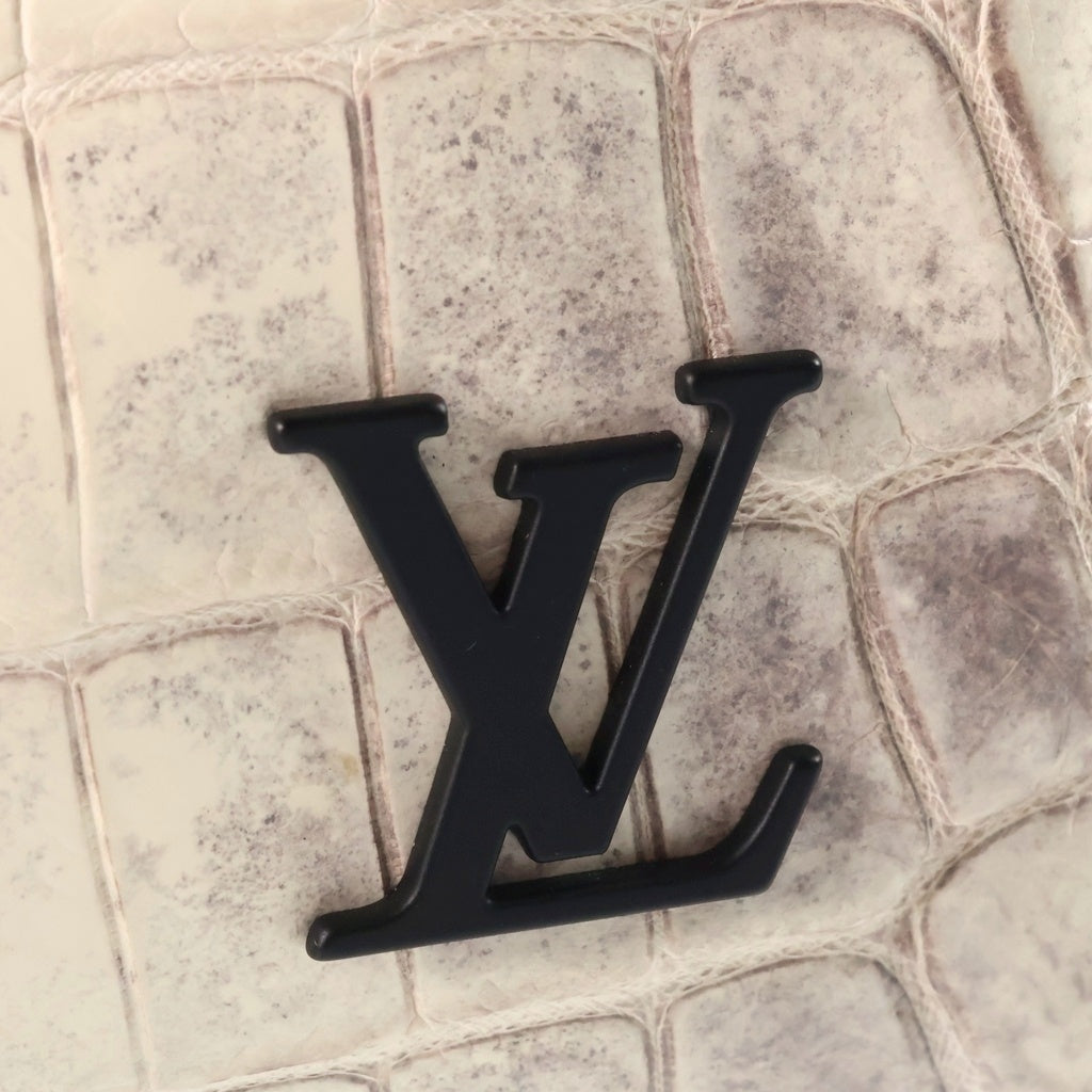 LOUIS VUITTON(ルイヴィトン) キーポルバンドリエール25 2WAY ショルダーバッグ ハンドバッグ クロコダイル ニロティカス サハラ ホワイト レディース