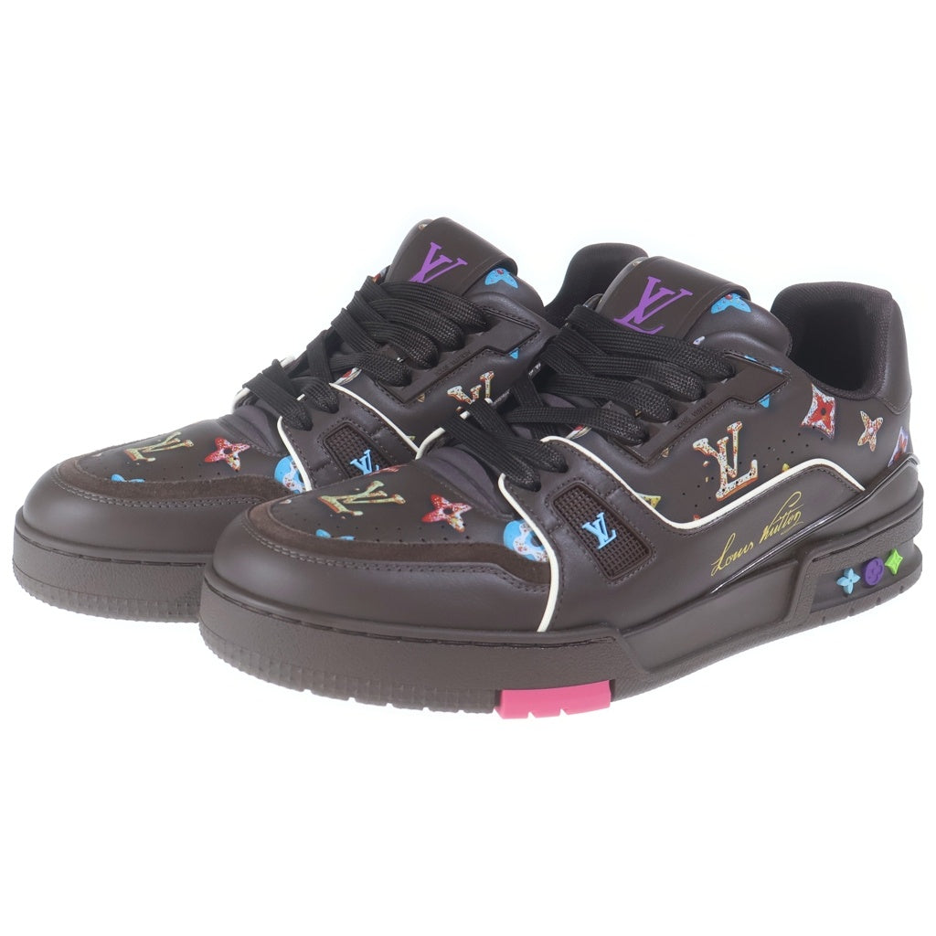 LOUIS VUITTON(ルイヴィトン) 26SS LV Trainer Sneaker モノグラム・ドーナツ LVトレイナー ローカットスニーカー レザーシューズ ブラウン 1AJWFU