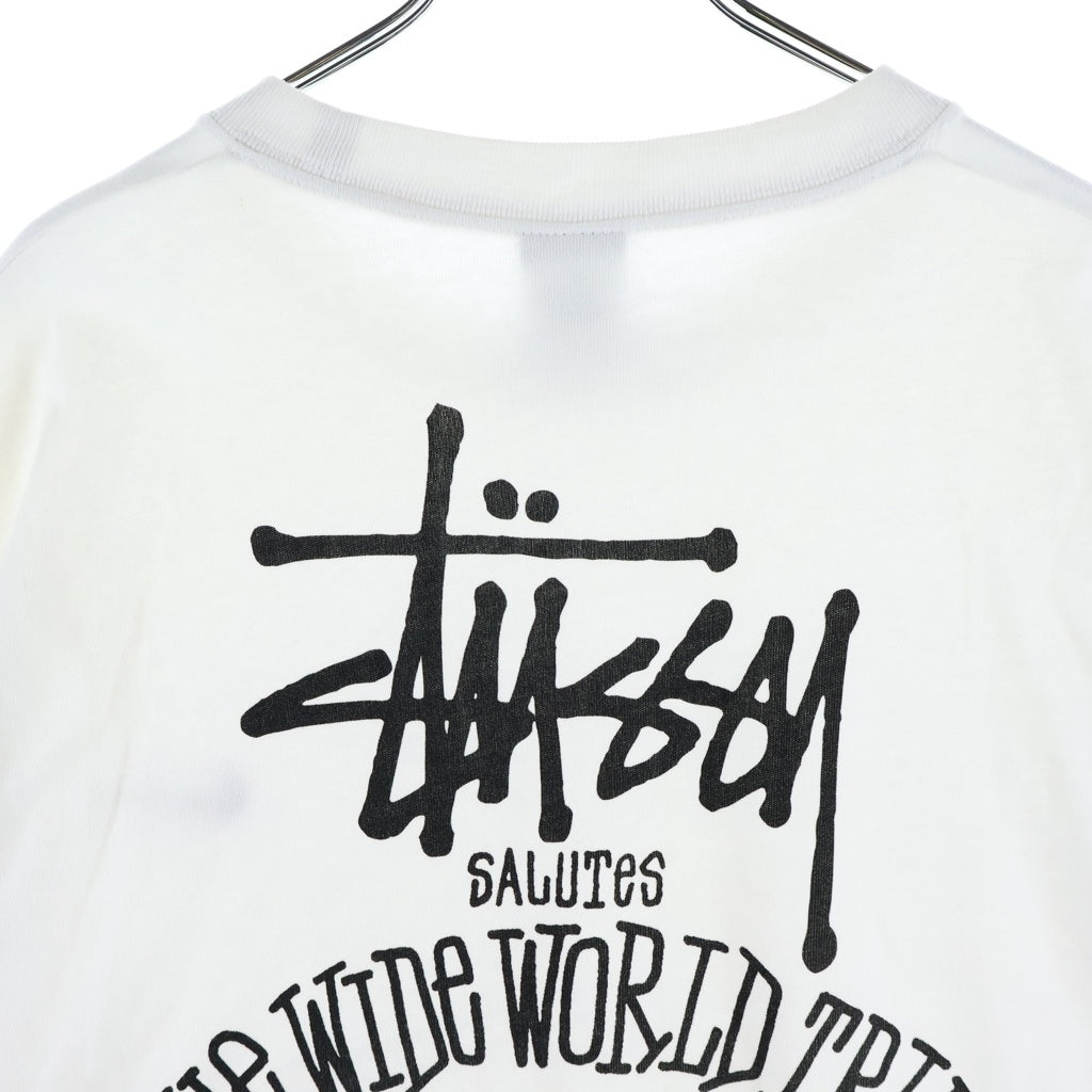 NIKE(ナイキ) ×STUSSY バックプリント コットン 半袖 Tシャツ カットソー #XXL ホワイト DV1774-100