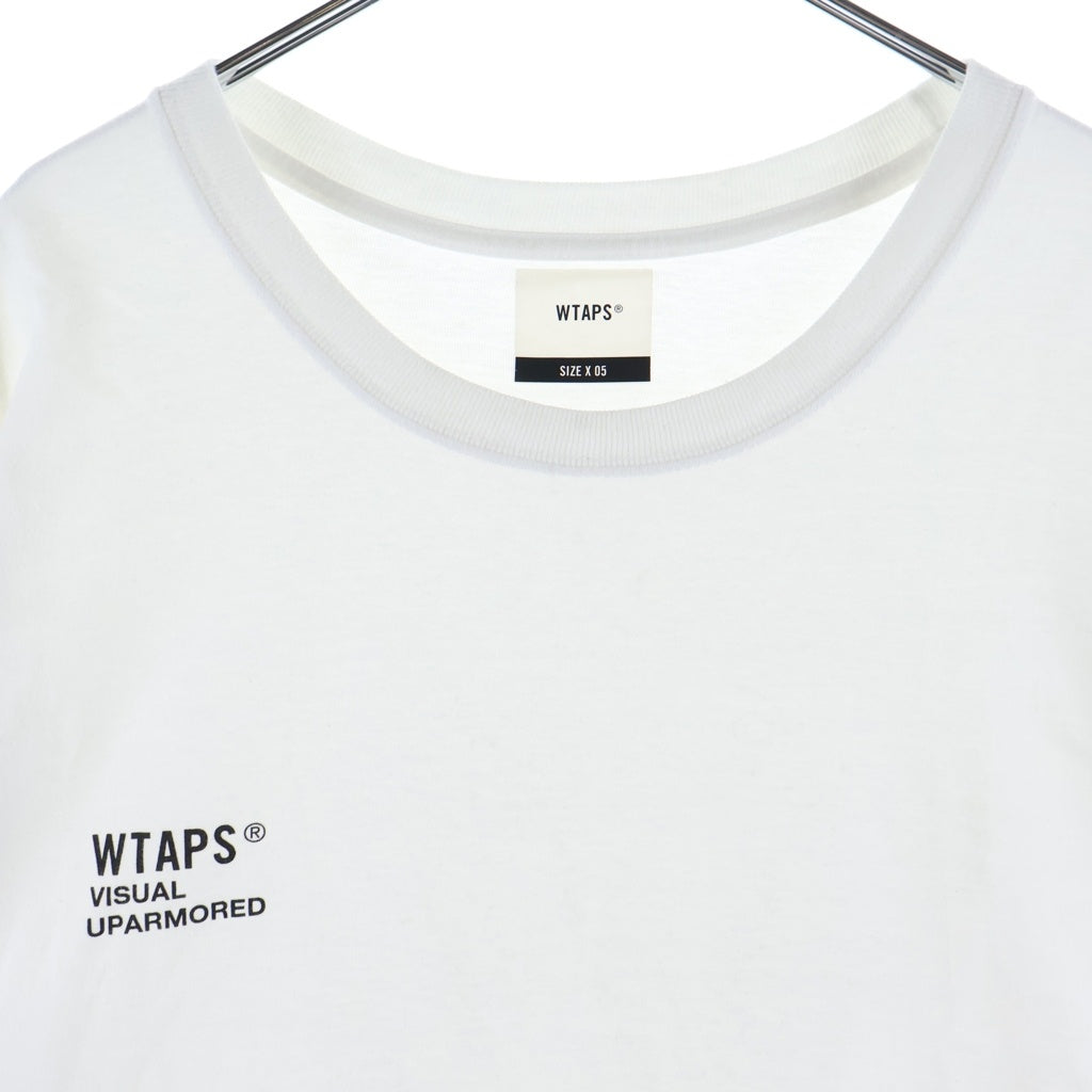 WTAPS(ダブルタップス) ワンポイントロゴ コットン 半袖 Tシャツ カットソー #XXL ホワイト