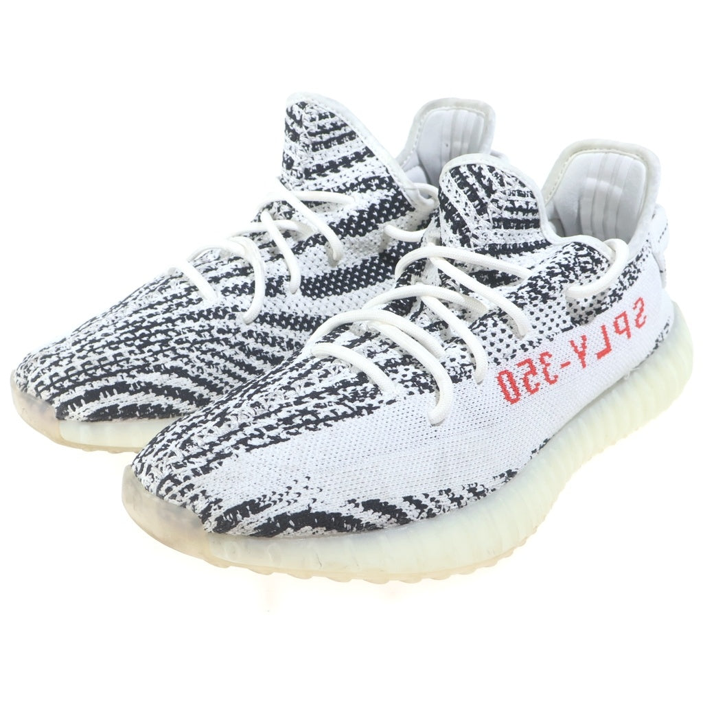 adidas(アディダス) イージーブースト ゼブラ ローカットスニーカー ブラック×ホワイト
