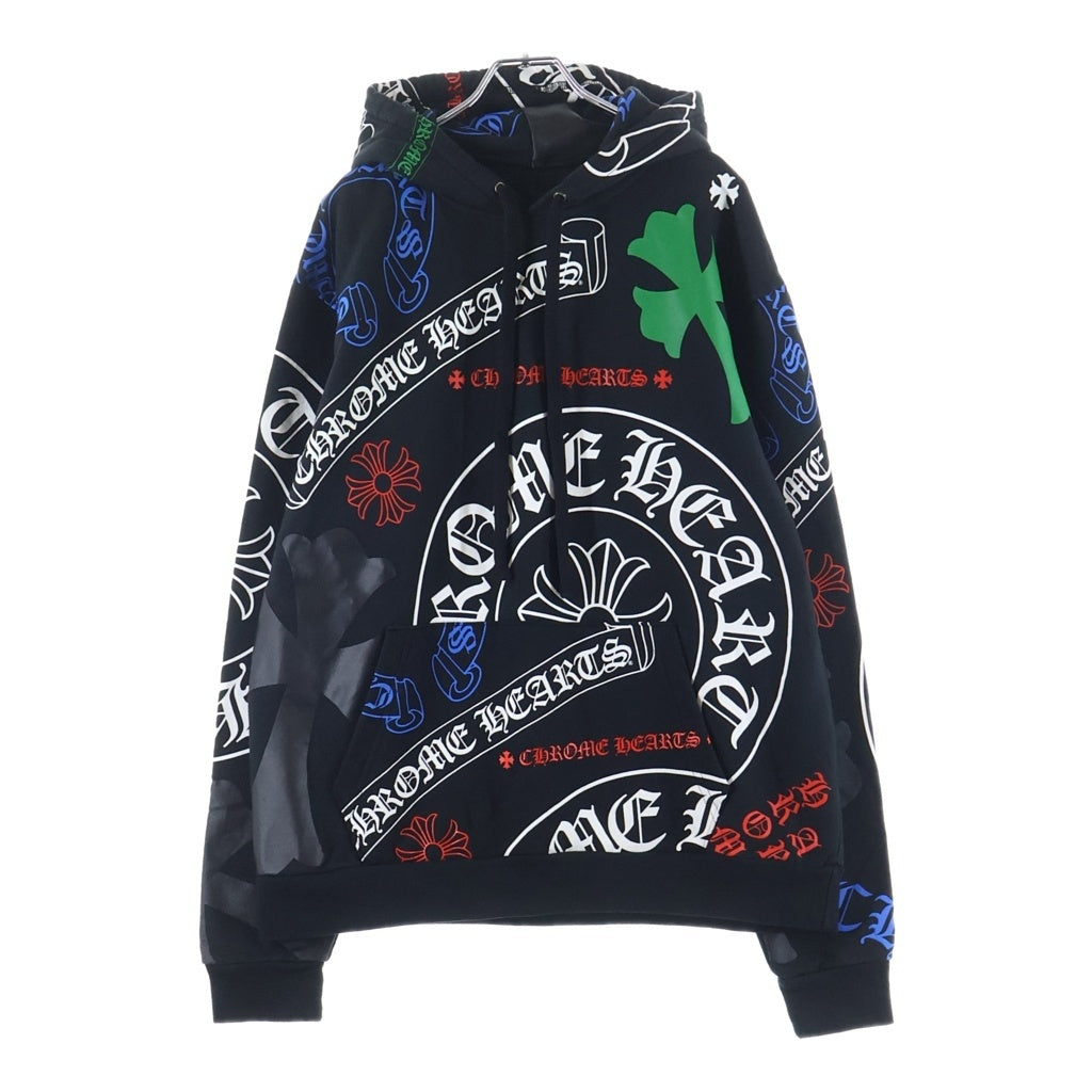 CHROME HEARTS(クロムハーツ) MLTCOL CEM CRS HD PLVR マルチセメタリー プルオーバーパーカー ブラック/マルチカラー