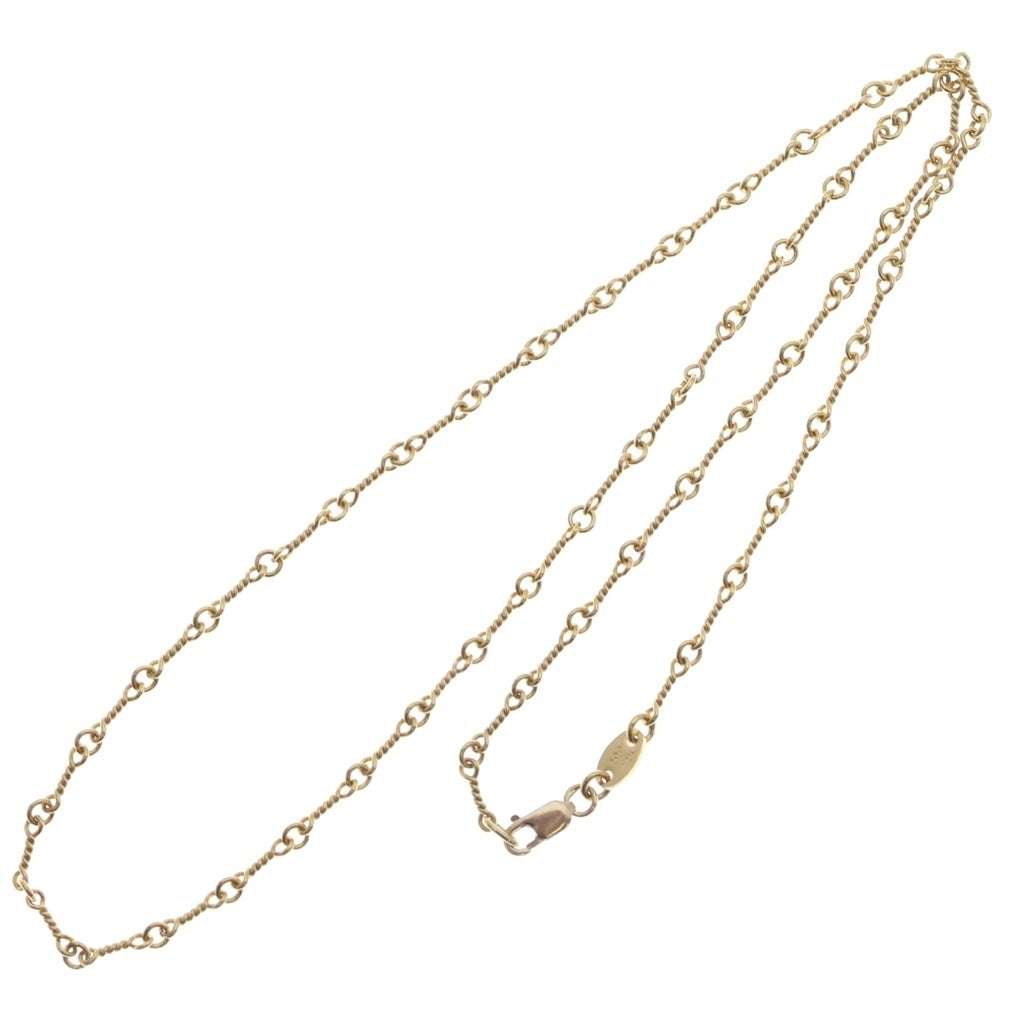 CHROME HEARTS(クロムハーツ) 22K NECKCHAIN T18 ツイストチェーンネックレス 18inch ゴールド BCA014
