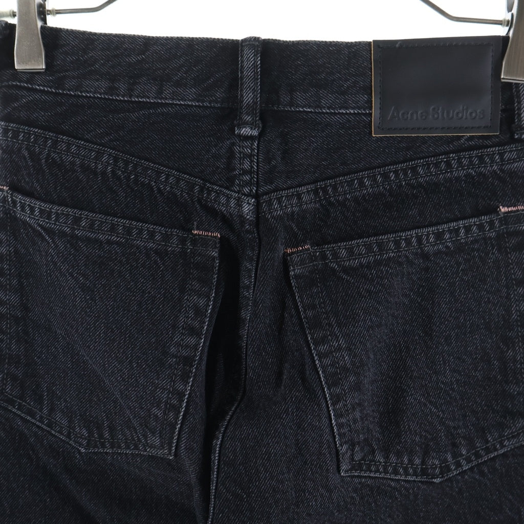 Acne Studios(アクネ ストゥディオズ) ウォッシュデニム パンツ コットン ブラック レディース