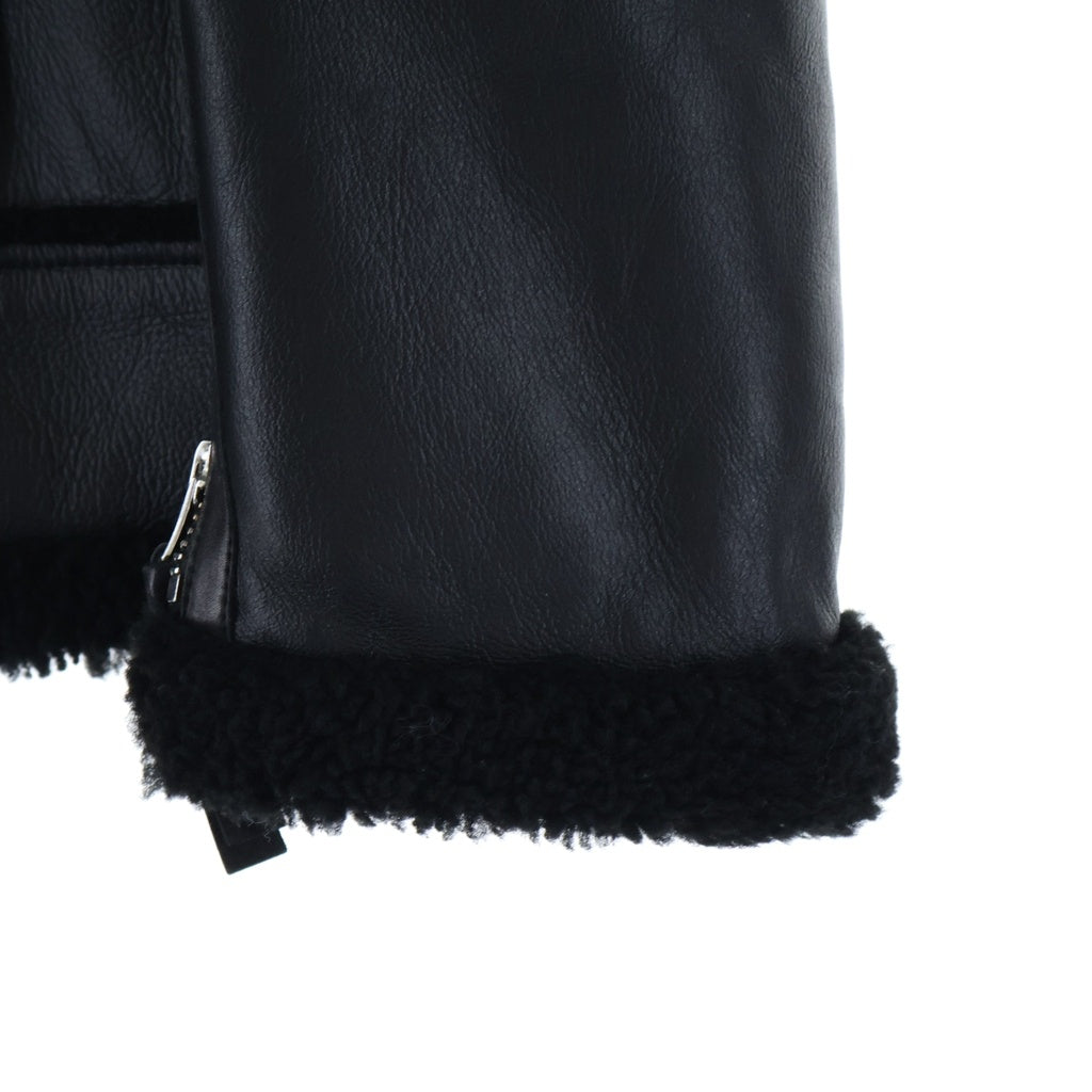 Acne Studios(アクネ ストゥディオズ) ムートンジャケット ボア レザー ブラック レディース