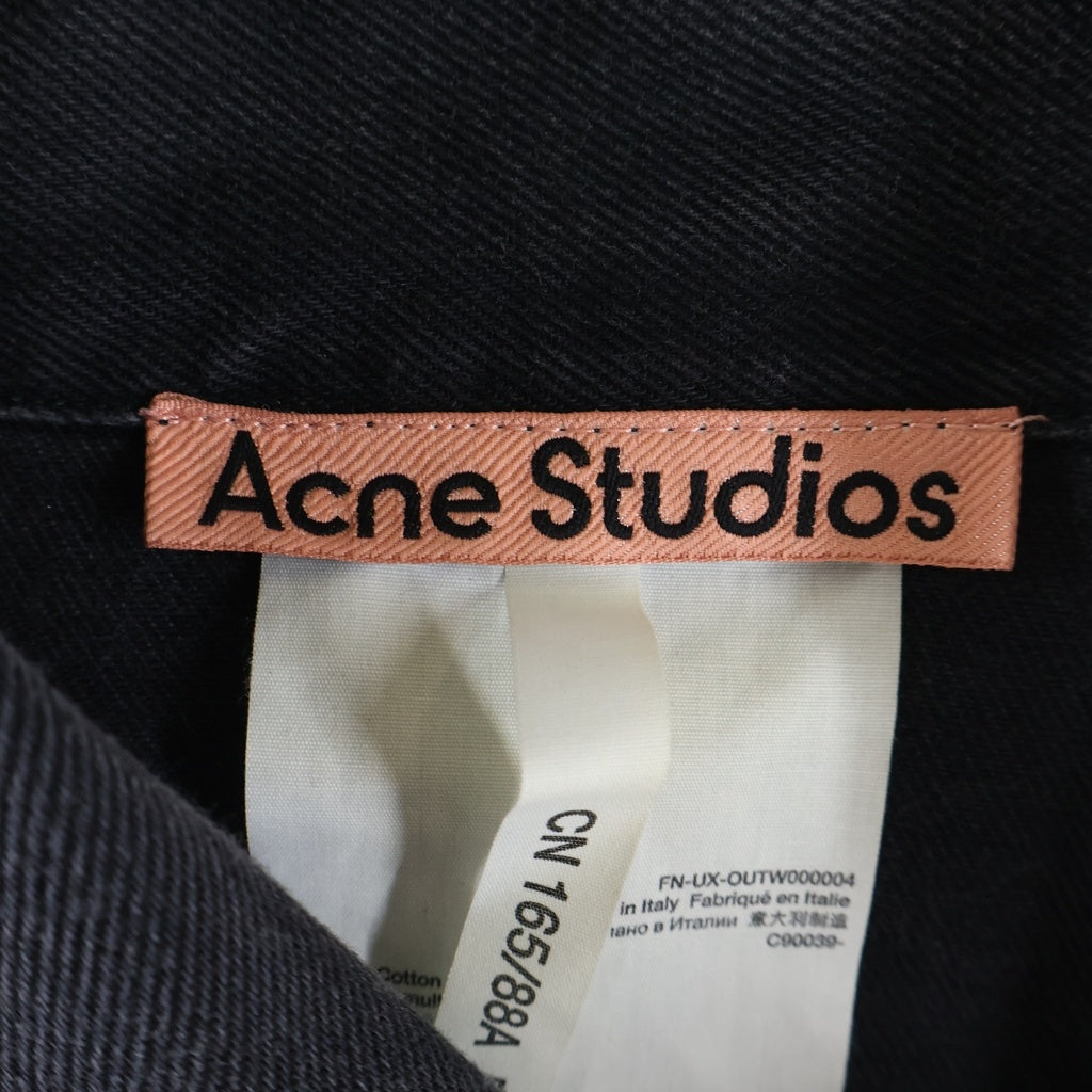 Acne Studios(アクネ ストゥディオズ) オーバーサイズ デニム ジャケット ブラック レディース