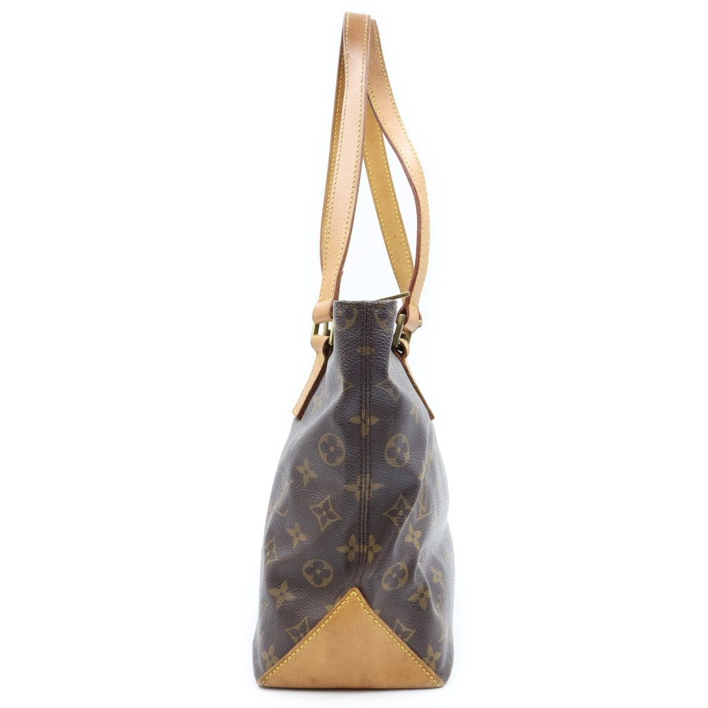 LOUIS VUITTON(ルイヴィトン) モノグラム カバピアノ トートバッグ ハンドバッグ ブラウン レザー×PVC M51148 ゴールド金具 レディース