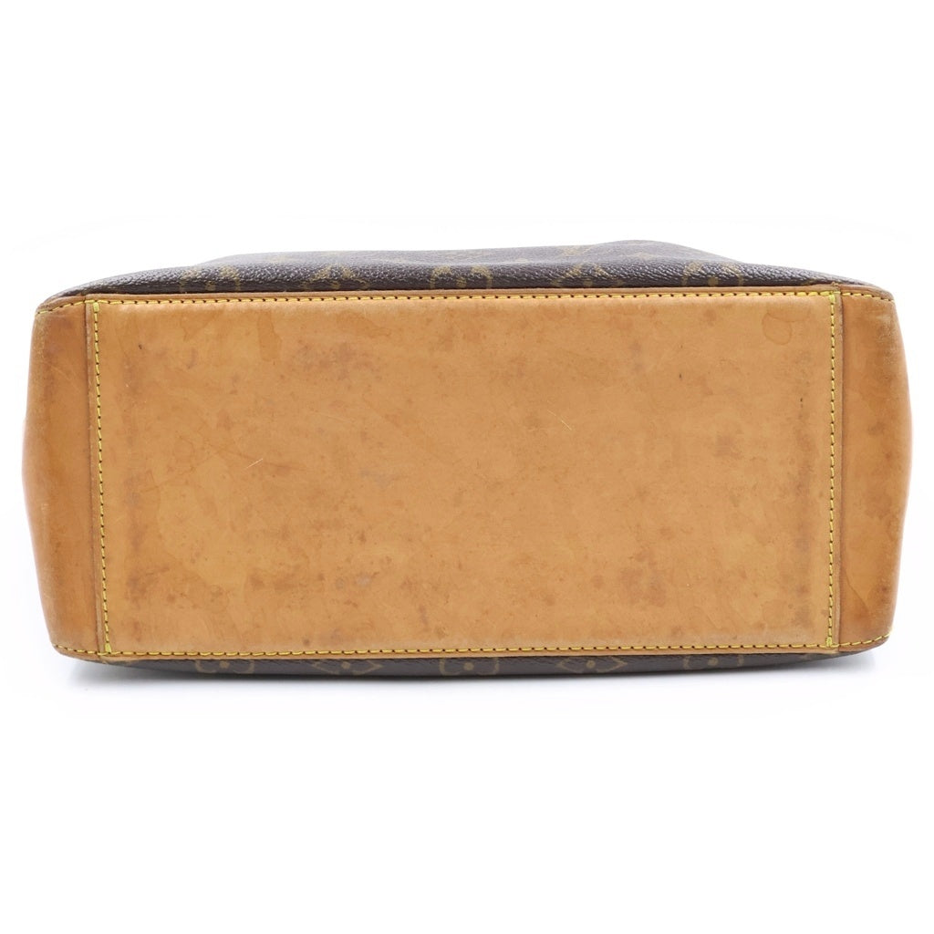 LOUIS VUITTON(ルイヴィトン) モノグラム カバピアノ トートバッグ ハンドバッグ ブラウン レザー×PVC M51148 ゴールド金具 レディース