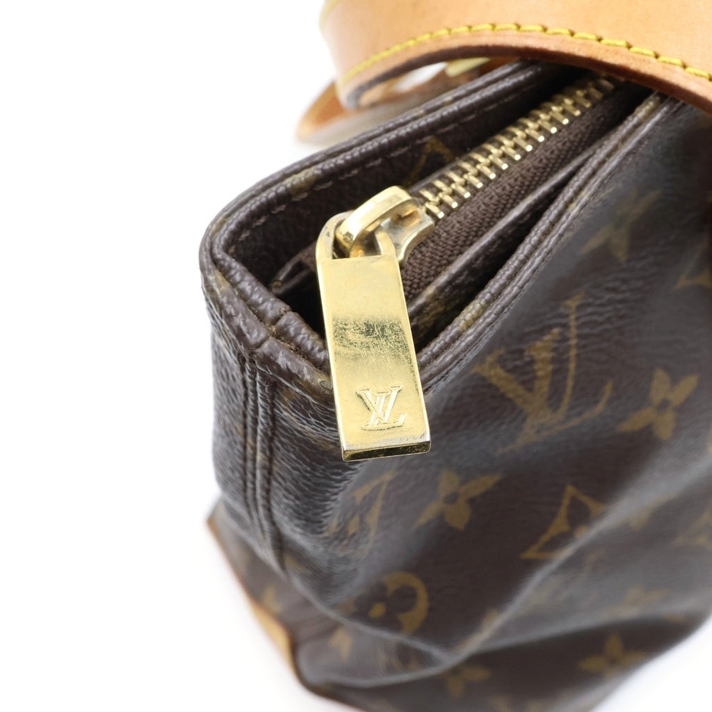 LOUIS VUITTON(ルイヴィトン) モノグラム カバピアノ トートバッグ ハンドバッグ ブラウン レザー×PVC M51148 ゴールド金具 レディース