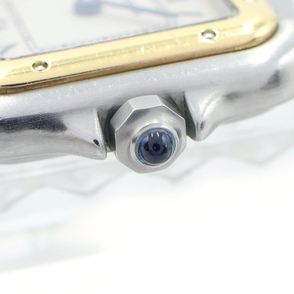 Cartier(カルティエ) パンテール SM 1ROW 1ロウ 腕時計 クォーツ 白文字盤 シルバー/イエローゴールド W25029B5 レディース