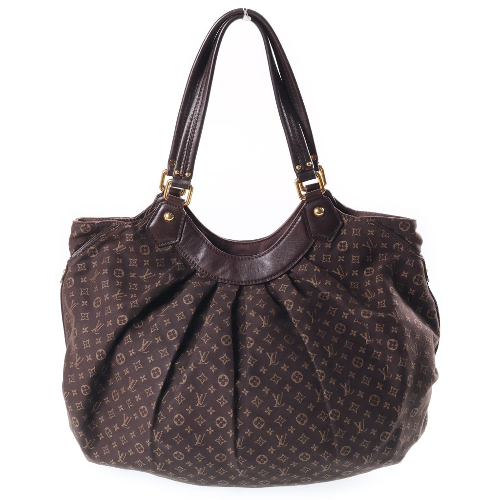 LOUIS VUITTON(ルイヴィトン) モノグラム イディール ファンタジー ハンドバッグ トートバッグ ブラウン レザー×キャンバス M40408 ゴールド金具 レディース