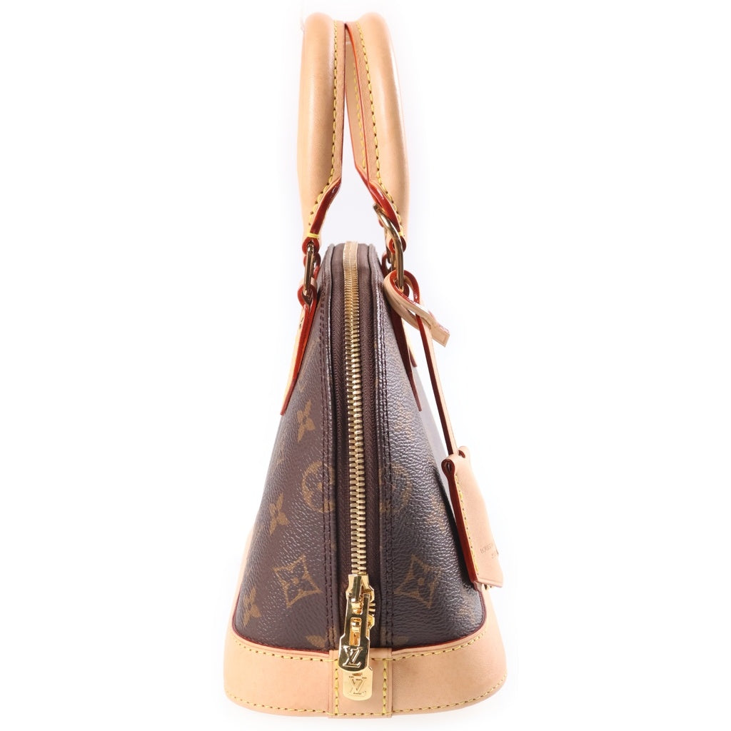 LOUIS VUITTON(ルイヴィトン) モノグラム アルマBB PVC レザー2WAY ハンドバッグ ショルダーバッグ ブラウン M53152 RFID レディース