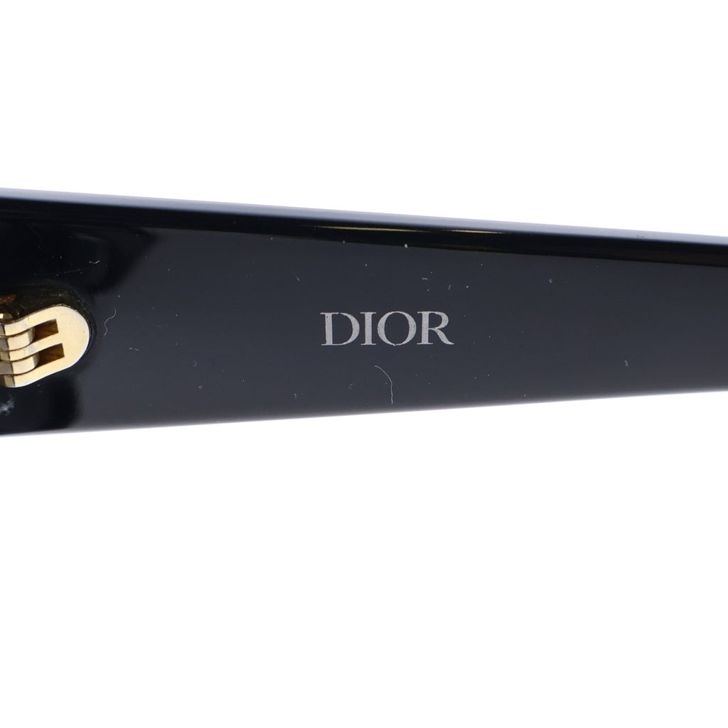 Christian Dior(クリスチャンディオール) DiorGlow ディオールグロー CDロゴ スクエアフレーム サングラス アイウェア 54□18-140 ブラック レディース