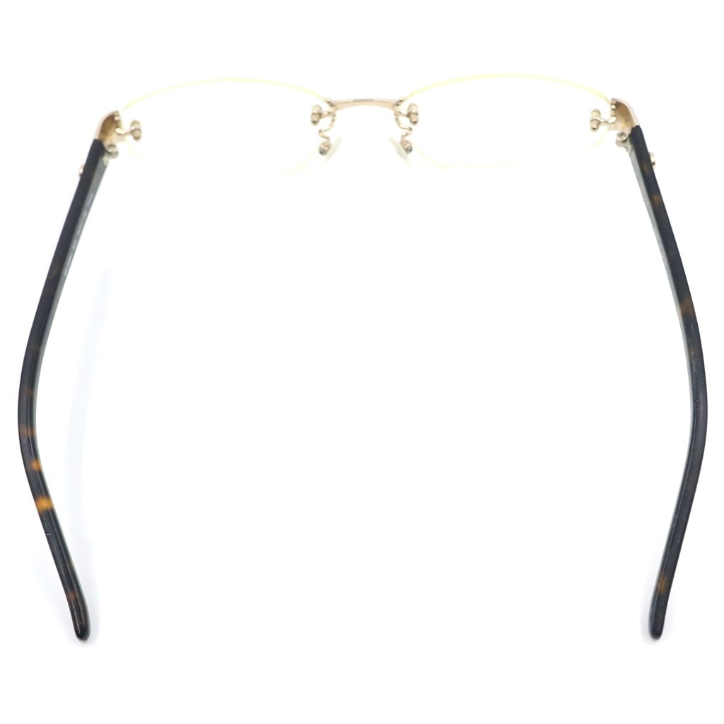 GUCCI(グッチ) シェリーライン リムレスメガネ アイウェア ブラック×ブラウンフレーム クリアレンズ GG-9588J レディース